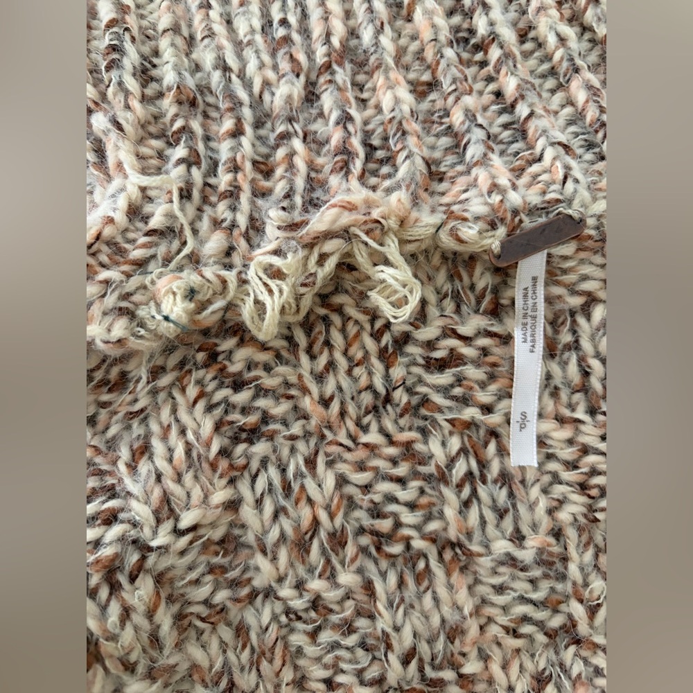 Free People Echo Pullover wool blend Sweater turtleneck in Cream Size Small - Picture 12 of 15